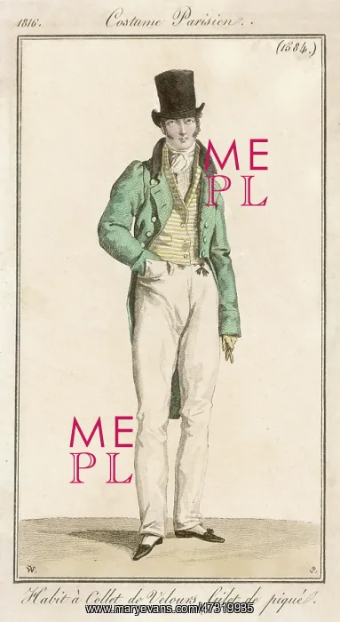 : STRIPED WAISTCOAT 1816 : STRIPED WAISTCOAT 1816