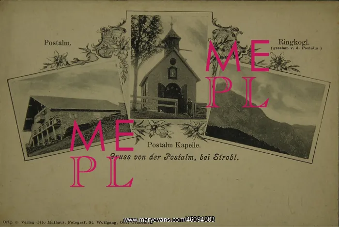 : Strobl. Wolfgangsee. Greetings from the Postalm : Strobl. Wolfgangsee. Greetings from the Postalm