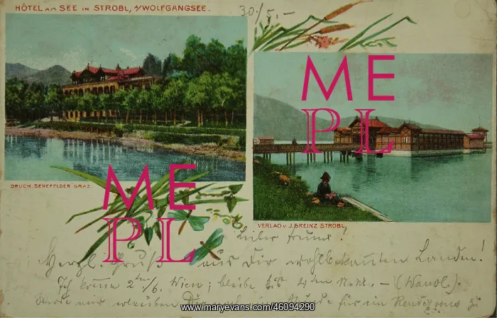 : Strobl. Wolfgangsee. Hotel at the Lake. Strobl : Strobl. Wolfgangsee. Hotel at the Lake. Strobl