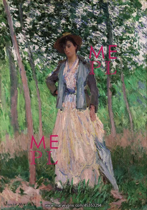 : The Stroller (Suzanne Hoschede) by Claude Monet : The Stroller (Suzanne Hoschede) by Claude Monet