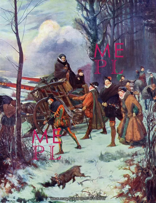 : Strolling players on a winter's day : Strolling players on a winter's day