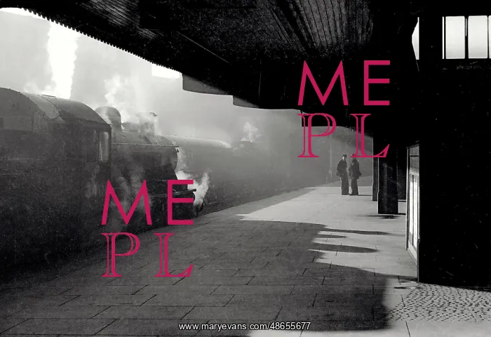 : Strong train station silhouette : Strong train station silhouette