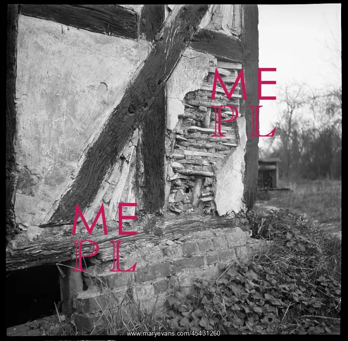 : A detail of the structure of Artist's Cottage : A detail of the structure of Artist's Cottage