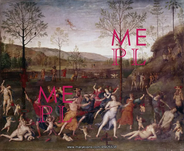 : Struggle between Chastity and Lust. Pietro Perugino : Struggle between Chastity and Lust. Pietro Perugino