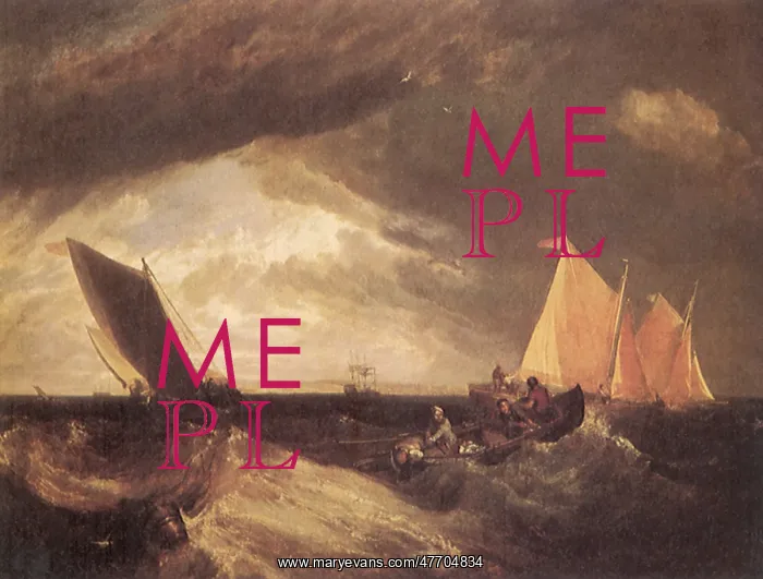 : Struggling in Squall, by Turner : Struggling in Squall, by Turner