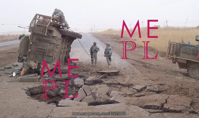 : Stryker vehicle lies on its side after surviving ? : Stryker vehicle lies on its side after surviving ?