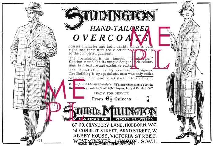 : Studd & Millington. Studdington Overcoats : Studd & Millington. Studdington Overcoats