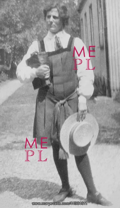  : Student with book and hat