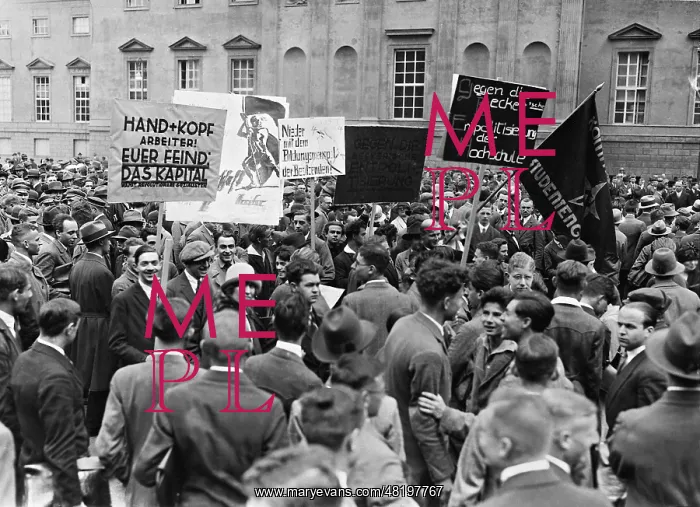 : Student demonstration, 1928 : Student demonstration, 1928