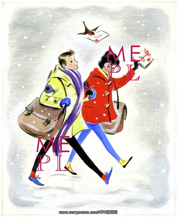 : Student Postmen at Christmas time : Student Postmen at Christmas time