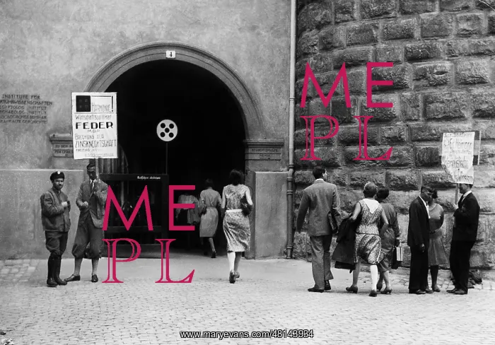 : Student promotes a lecture by Gottfried Feder, 1930 : Student promotes a lecture by Gottfried Feder, 1930