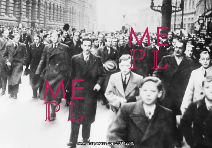 : Student riots in Prague, around 1930 : Student riots in Prague, around 1930