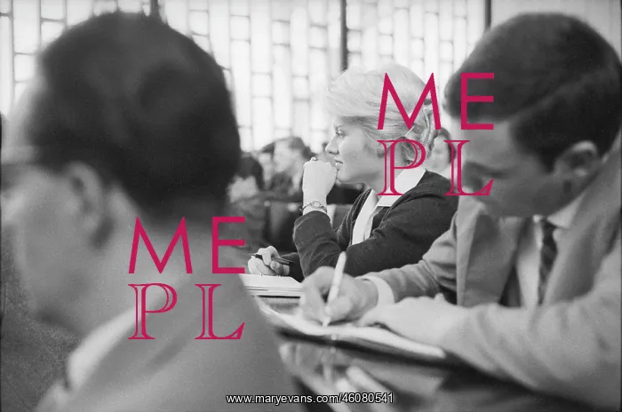 : Some students attending a lecture at : Some students attending a lecture at