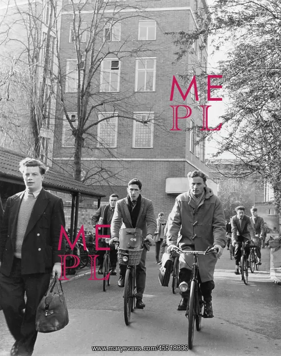 : STUDENTS ON BICYCLES : STUDENTS ON BICYCLES