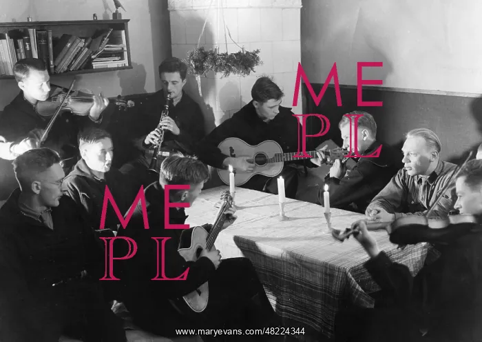 : Students making music, 1934 : Students making music, 1934
