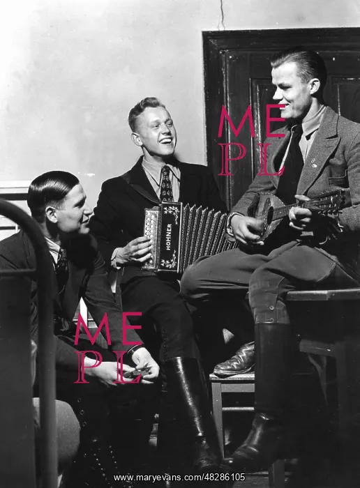 : Students making music, 1936 : Students making music, 1936