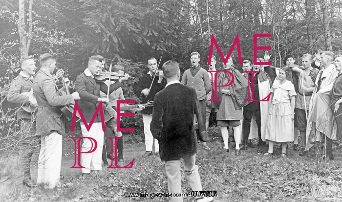 : Students playing music, 1932 : Students playing music, 1932