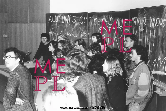 : Students protest in Vienna 1987 : Students protest in Vienna 1987