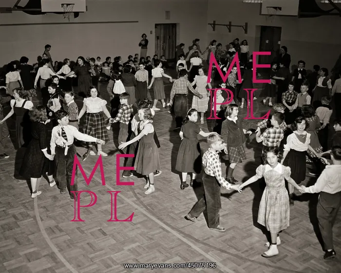 : Students Square Dancing at the Solis Cohen School : Students Square Dancing at the Solis Cohen School