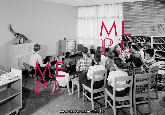 : Students and their teacher watch educational ? : Students and their teacher watch educational ?