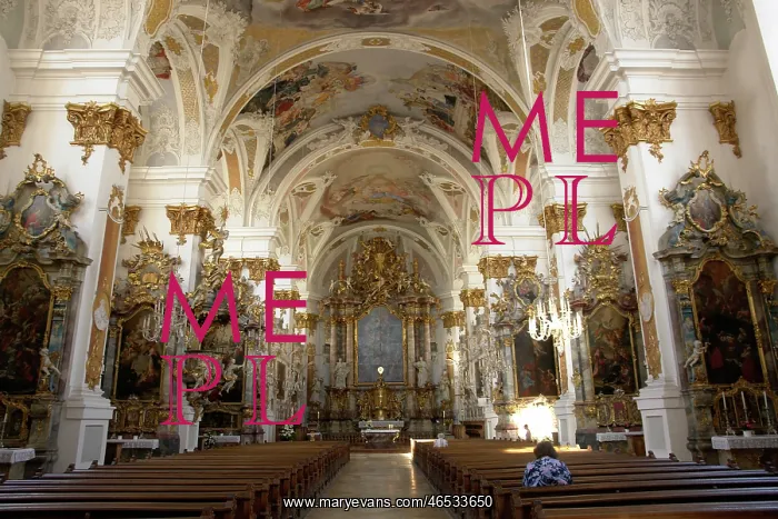 : Studienkirche interior, Dillingen, Bavaria, Germany : Studienkirche interior, Dillingen, Bavaria, Germany