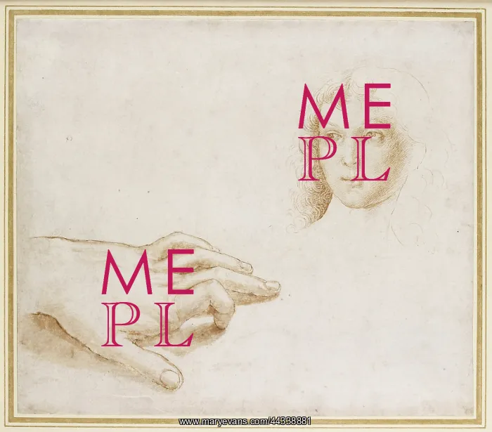 : Studies of a Head and a Hand : Studies of a Head and a Hand