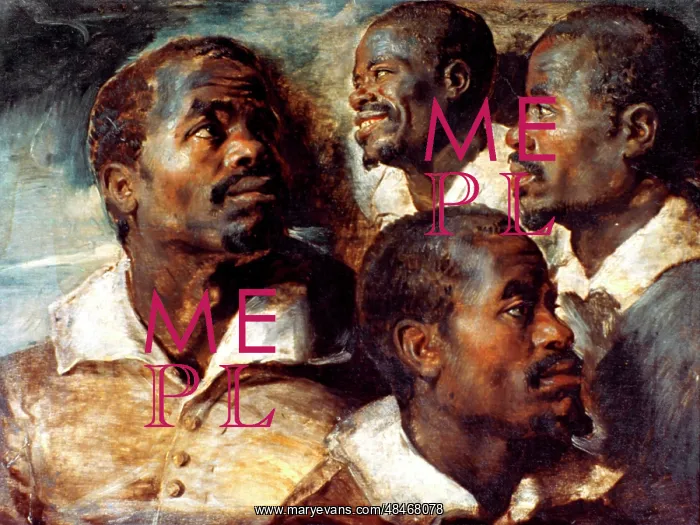 : Four Studies of the Head of a Negro by Peter Paul : Four Studies of the Head of a Negro by Peter Paul