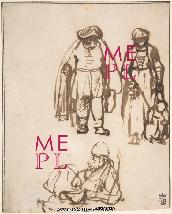 : Studies of Two Men and a Woman Teaching a Child : Studies of Two Men and a Woman Teaching a Child