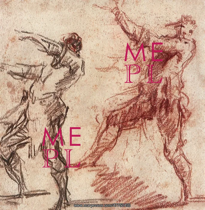  : Two Studies of a Standing Man, His Arms Outstretched