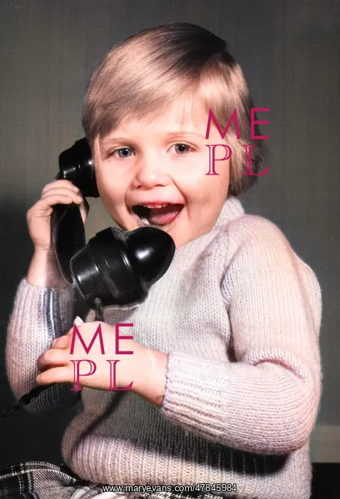 : Studio portrait, little boy on the phone : Studio portrait, little boy on the phone