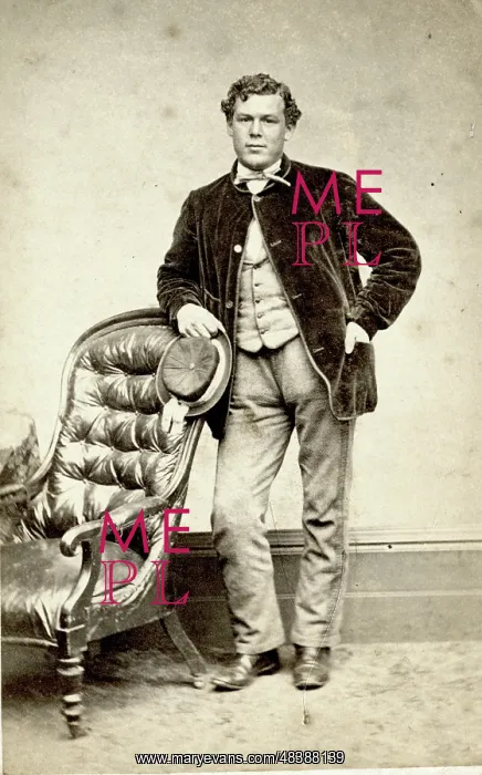  : Studio portrait of a man on a carte de visite