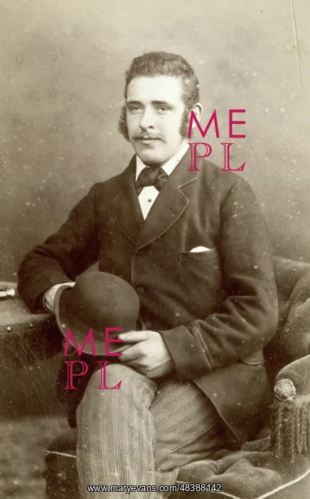  : Studio portrait of a man on a carte de visite