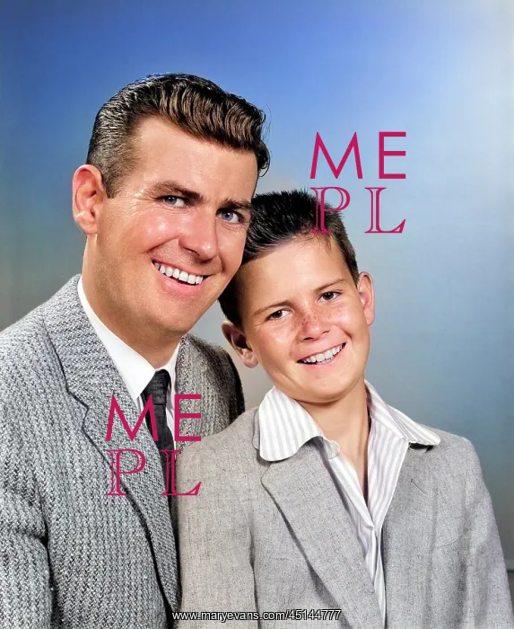 : Studio Portrait Smiling Man Father and Boy Son : Studio Portrait Smiling Man Father and Boy Son