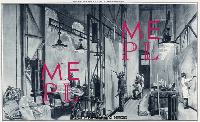 : Studio of scenery painter, Joseph Harker : Studio of scenery painter, Joseph Harker