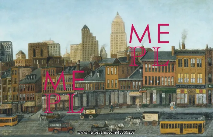 : FROM MY STUDIO WINDOW, by John Kane, 1932, American : FROM MY STUDIO WINDOW, by John Kane, 1932, American