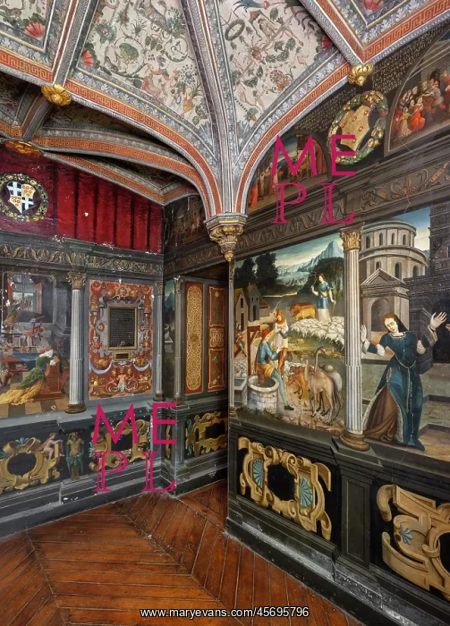  : Studiolo, Chateau du Lude, Lude, Pays de la Loire, France
