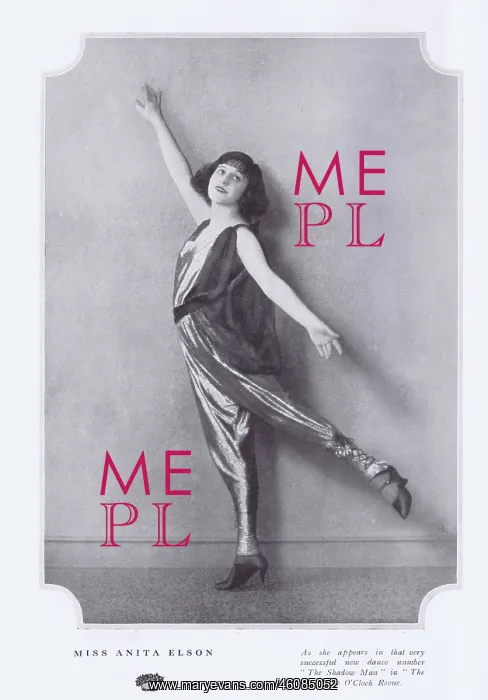 : A study of Anita Elson, in her dance number The Shadow Man : A study of Anita Elson, in her dance number The Shadow Man