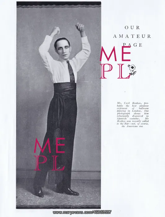 : A study of the ballroom dancer Cecil Reuben, in Spanish cost : A study of the ballroom dancer Cecil Reuben, in Spanish cost