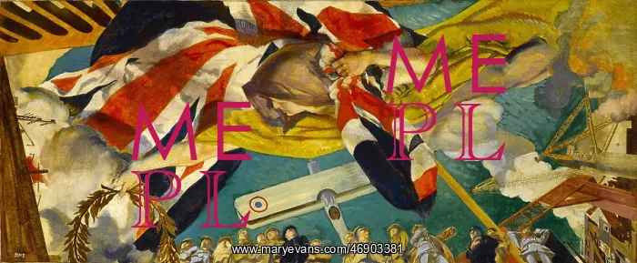 : Study for a ceiling painting, by Charles Sims : Study for a ceiling painting, by Charles Sims