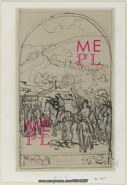 : Study for Charles Martel : Study for Charles Martel