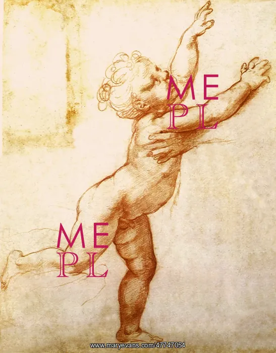 : Study of a child with outstretched arms : Study of a child with outstretched arms