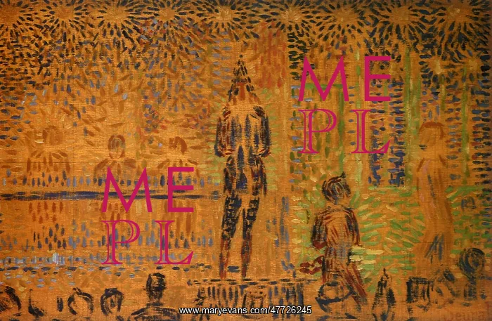 : Study for Circus Sideshow, by Georges Seurat : Study for Circus Sideshow, by Georges Seurat