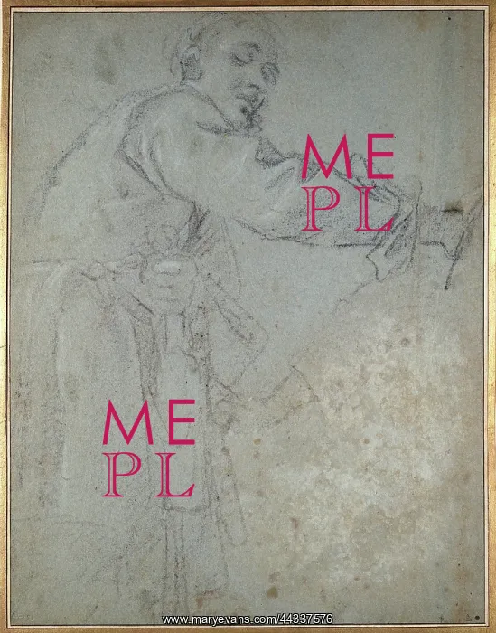: Study of a draped male Figure : Study of a draped male Figure