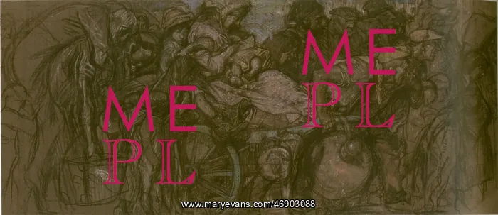 : Study for Exodus, by Frank Brangwyn, WW1 : Study for Exodus, by Frank Brangwyn, WW1