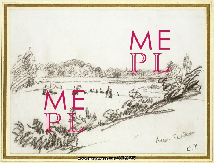 : Study of Kew Gardens, by Camille Pissarro : Study of Kew Gardens, by Camille Pissarro