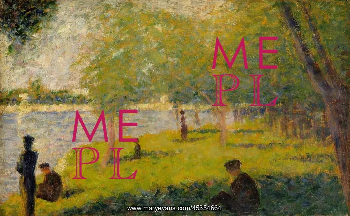 : Study for La Grande Jatte, by Georges Seurat : Study for La Grande Jatte, by Georges Seurat