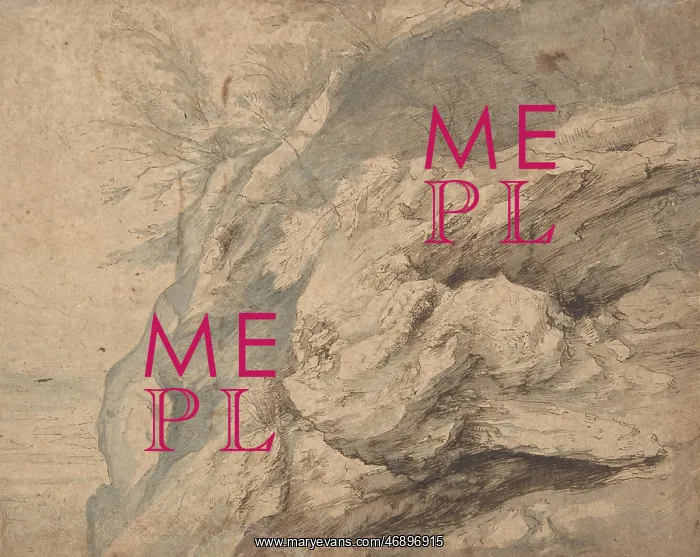 : Study of the Side of a Rocky Cliff (recto); Dam : Study of the Side of a Rocky Cliff (recto); Dam