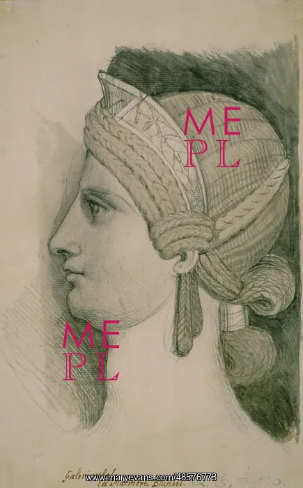 : Study after a Roman Portrait Bust of a Lady : Study after a Roman Portrait Bust of a Lady