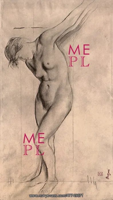  : Study of a Standing Female Nude, by Degas