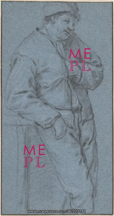 : Study of a Standing Peasant, by Adriaen van Ostade : Study of a Standing Peasant, by Adriaen van Ostade